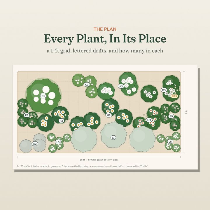 A page from inside The Moon Garden