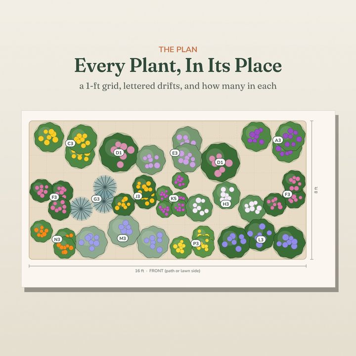 A page from inside The Pollinator Border