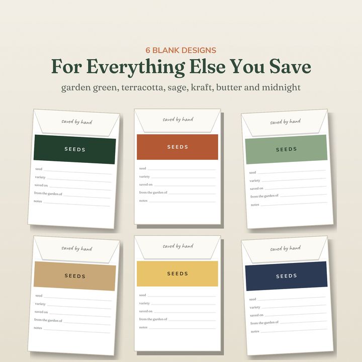 A page from inside Seed Saving Kit